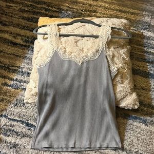 J. Crew Lace Tank Top